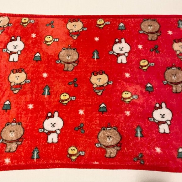 Starbucks Line Friends Brown Limited Edition Holiday Blanket 40 x 26 Inch - Picture 15 of 16